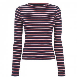 Image of Only Freni Long Sleeve T Shirt - Peacoat