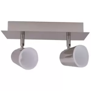Image of Cristal Record Lighting - Cristal Ice Nickel 2 -Light 30cm LED Track Kit Spotlight 10W