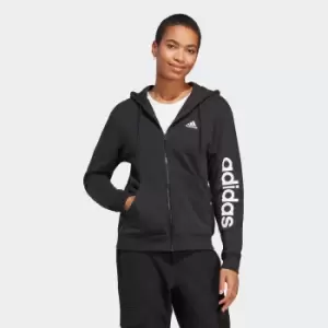 Image of Essentials Linear Zip-Up Hoodie in Cotton