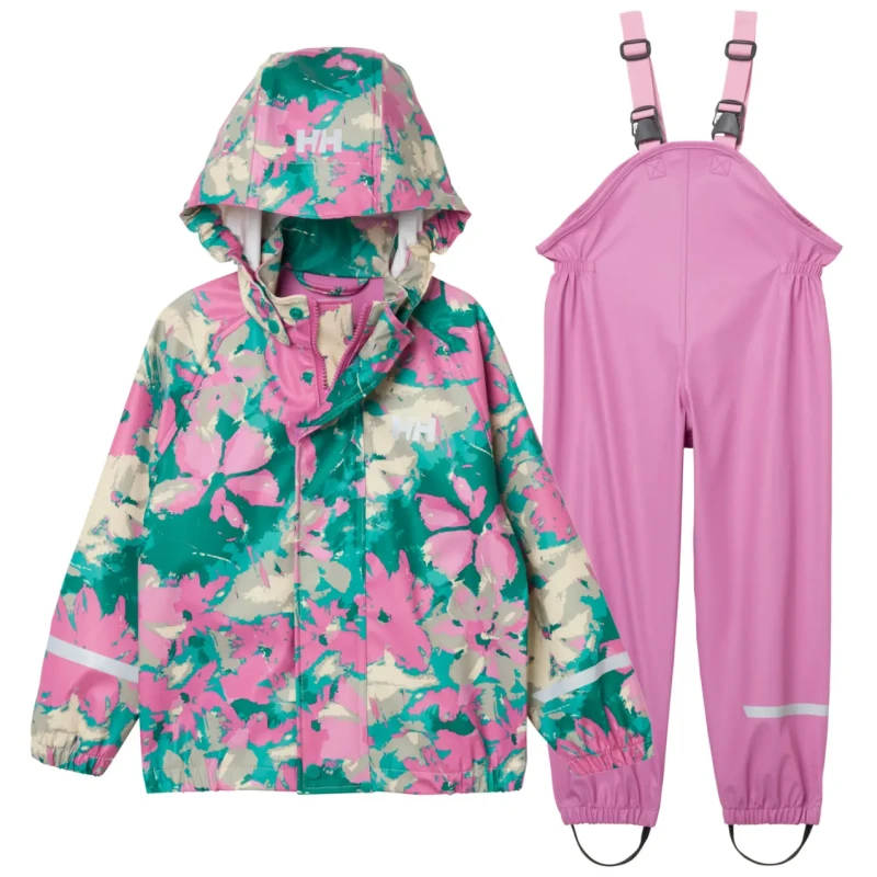 Image of Helly Hansen Baby waterproof suit Helly Hansen Bergen 2.0 Aop Rose Unisex 1 an