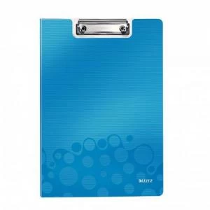 Leitz WOW Clipfolder with Cover A4 - Metallic Blue - Outer carton of