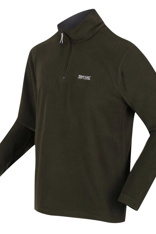Image of Regatta Mens 'Thompson' Lightweight Half Zip Fleece in Dark Green Size: 2XL Dark Green Male 2XL
