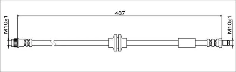 Image of Brake hose METZGER 4111792