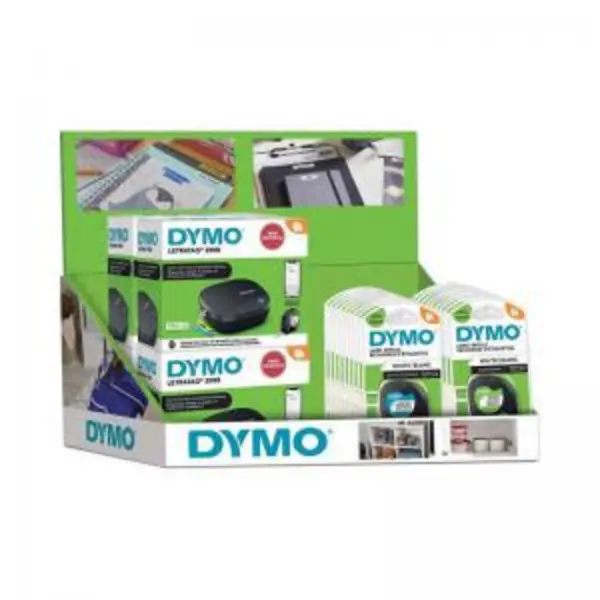 image of DYMO LetraTag 200B Counter Display Unit 6 Machines with 10 White Paper EXR11430NR