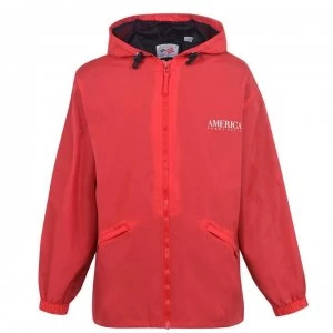 image of Perry Ellis Nylon Anorak - 620 Poppy Red