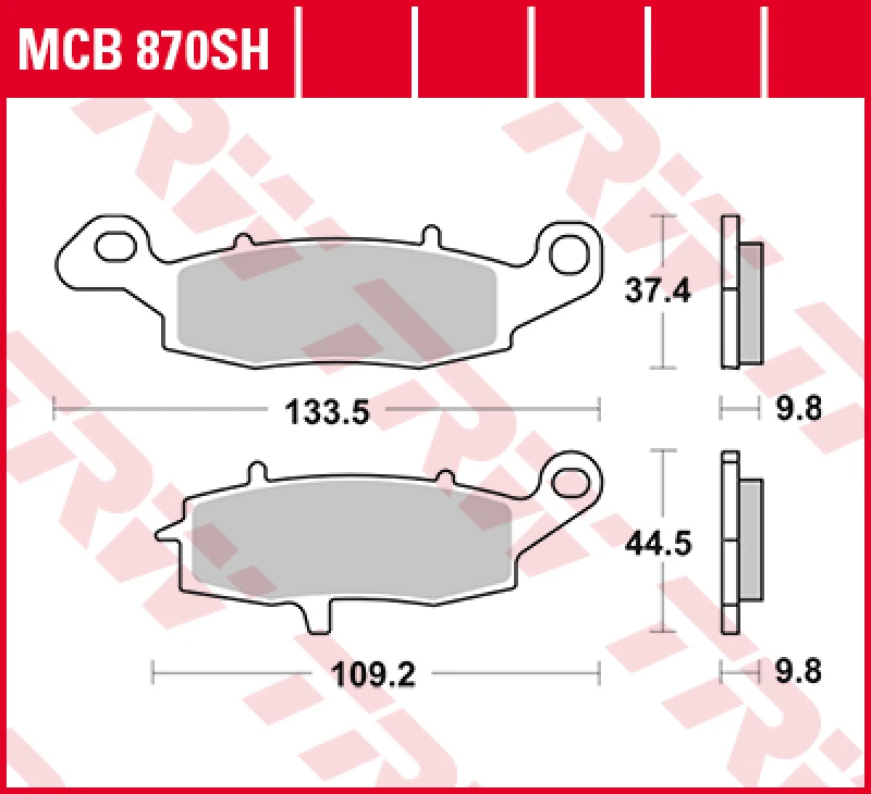 Image of TRW Lucas Sintered lining MCB870SH