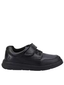 Image of Hush Puppies Rowan Jnr School Shoe - Black, Size 2 Older