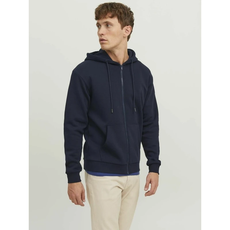 Image of jack & jones Zip-Up Hoodie Navy Blue Polyester XXL