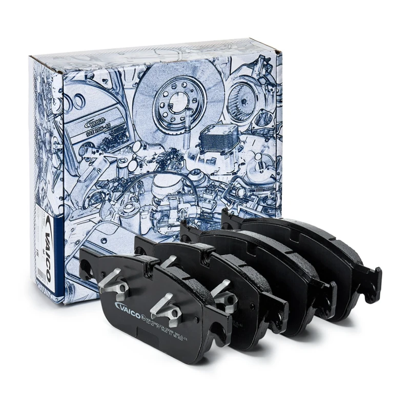 Image of VAICO V30-2137 Brake pad set Front Axle, prepared for wear warning indicator, Q+, original equipment manufacturer quality Brake Pad Set,disc brake (4