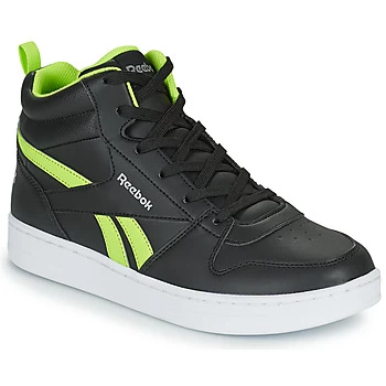 Image of Reebok Classic REEBOK ROYAL PRIME boys's Childrens Shoes (High-top Trainers) in Black,4,5,6,9.5 toddler,10 kid,11 kid,11.5 kid,12 kid,13 kid,1 kid,1.5