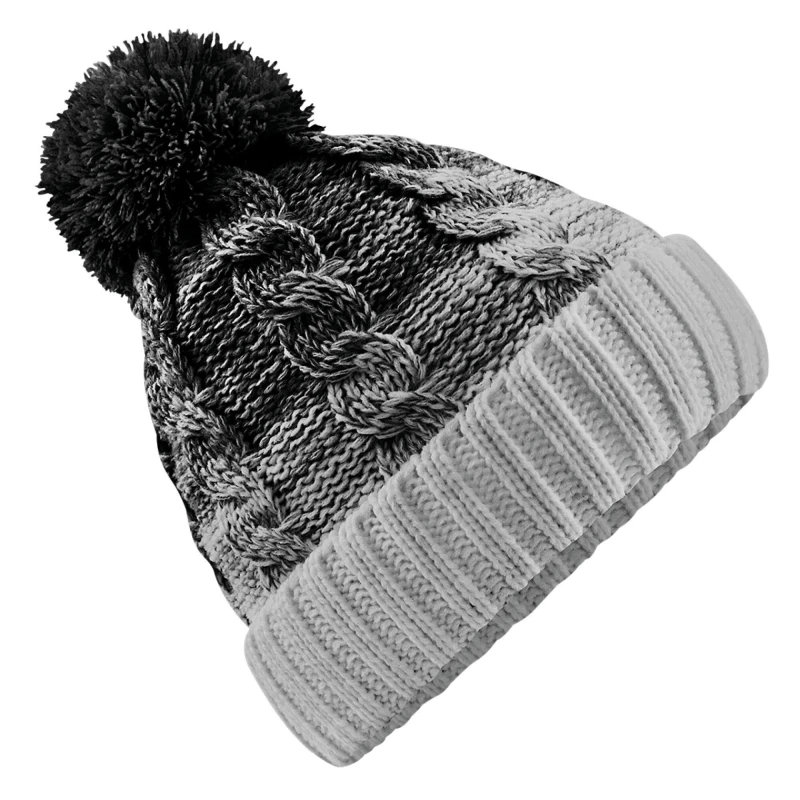 Image of Beechfield Beechfield Men Ombre Beanie in Black One Size Male 5063417943846