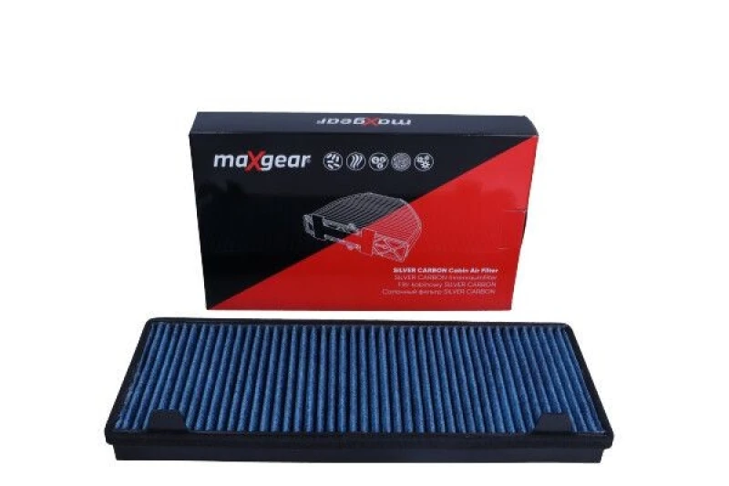 Image of MAXGEAR 26-1853 Pollen filter SILVER CARBON with anti-allergic effect Filter,interior air (424)