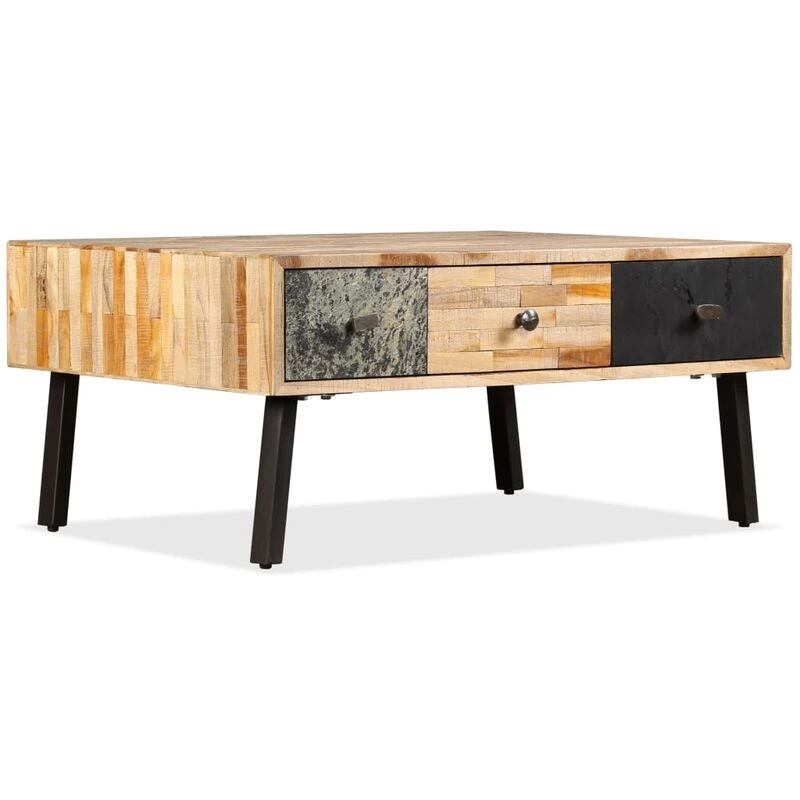 Image of VIDAXL Coffee Table Solid Reclaimed Teak 90x65x40cm Vidaxl 245404