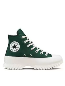 Image of Converse Chuck Taylor All Star Platform Lugged, Dark Green, Size 4, Women