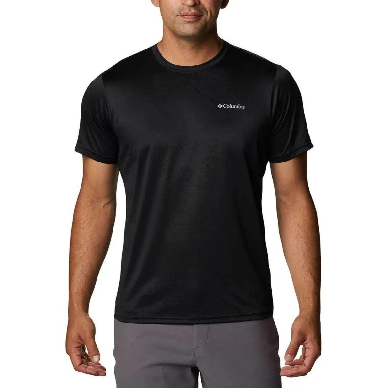 Image of Columbia Tech Trail Performance T-Shirt Mens Black male 2X Large