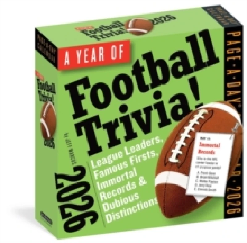 Image of Year of Football Trivia! Page-A-Day Calendar 2026 Calendar