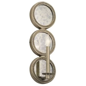 Image of 1 Light Indoor Candle Wall Light Gold, E14