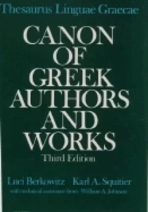 Image of thesaurus linguae graecae canon of greek authors and works