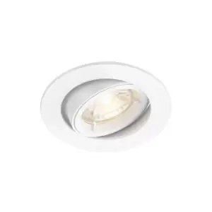 Netlighting Cast Recessed Tilt Downlight Matt White, GU10