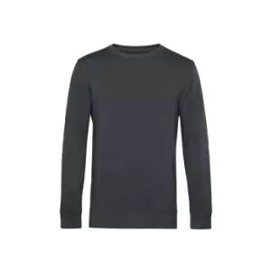 Image of B&C Mens Organic Crew Neck Sweat (XL) (Asphalt)