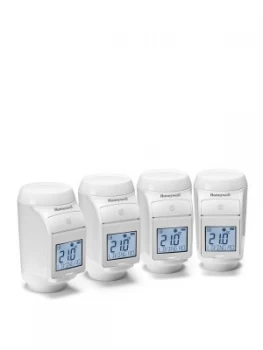 image of Honeywell Honeywell Evohome Pack Of 4 Thermostat Radiator Valves