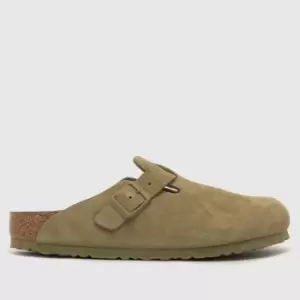 BIRKENSTOCK boston sandals in khaki