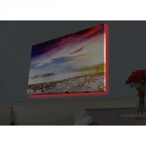 Image of 4570HDACT-036 Multicolor Decorative LED Lighted Canvas Painting