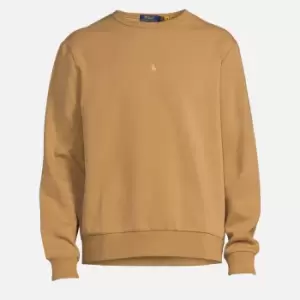 Image of Polo Ralph Lauren Logo-Embroidered Cotton-Jersey Sweatshirt - M