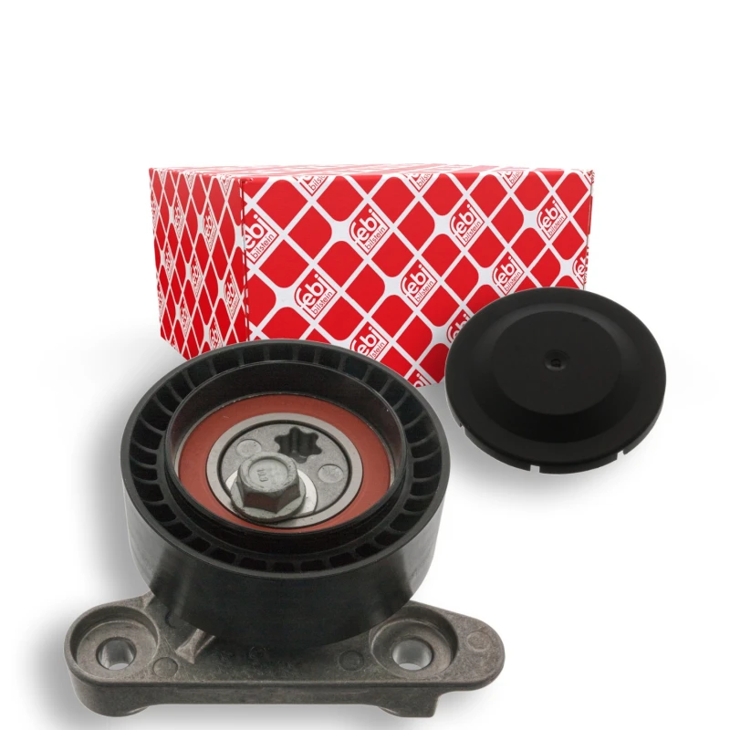 Image of FEBI BILSTEIN 47295 Tensioner Pulley with lid Tensioner Pulley,v-ribbed belt (310)