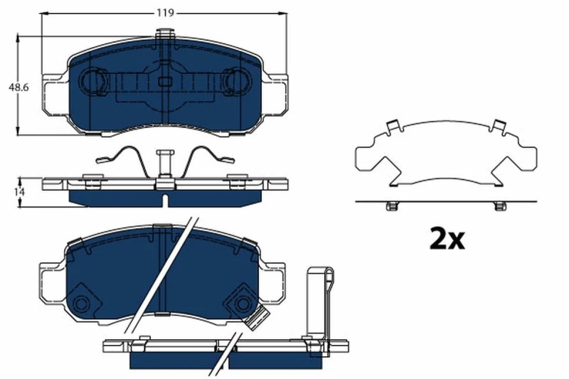 Image of Brake pad set TRW GDB3376BTE