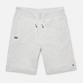 Image of Tommy Hilfiger Boys' Rib Insert Sweat Shorts - Light Grey Heather - 10 Years