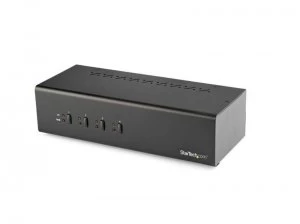 Image of StarTech 4-Port Dual-Monitor DVI KVM Switch with USB 3.0 Hub