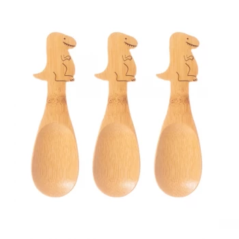 Image of Sass & Belle T-Rex Bamboo Spoons - Set of 3