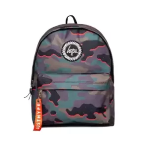 Hype Unisex Neon Camo Aop Mini Backpack (One Size) (Purple/Green)