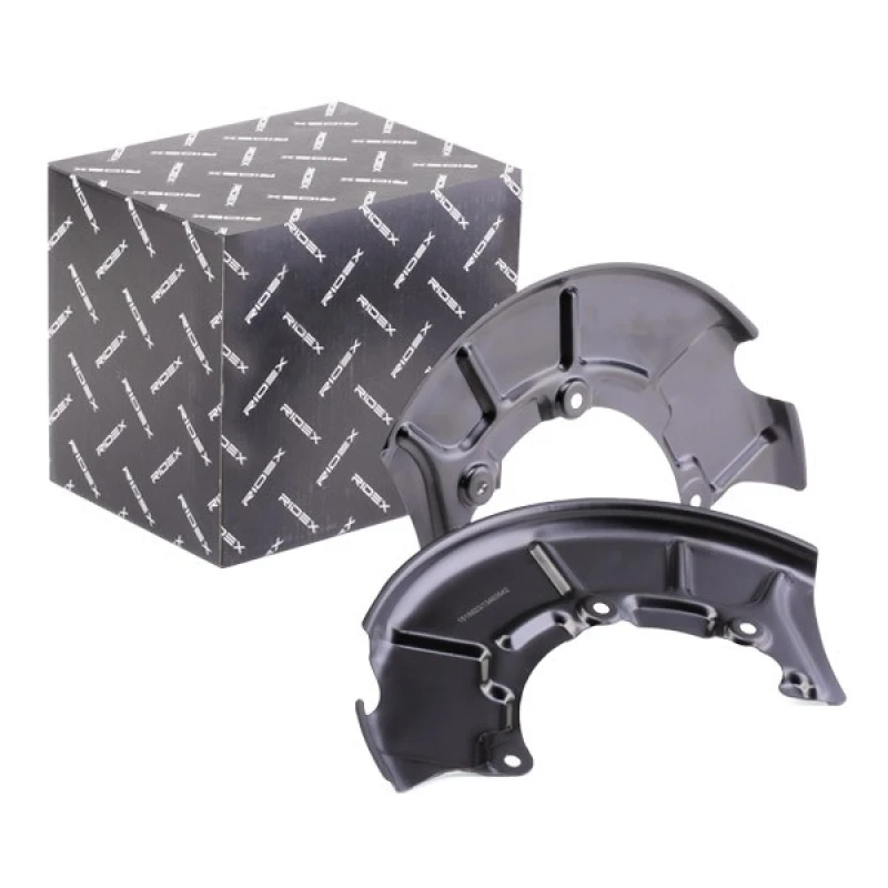Image of RIDEX 1330S0262 Brake Disc Back Plate Front Axle Left Splash Panel,brake disc (1330)