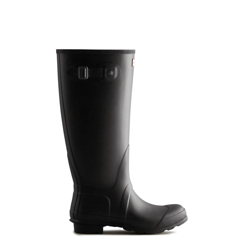 Image of Hunter Womens Original Tall Wide Wellington Boots UK Size 4 (EU 37) Black HUN144-BLACK-4