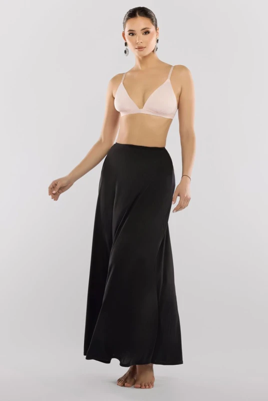 Image of Goddiva Womens skirt Goddiva Maxi Noir Female S
