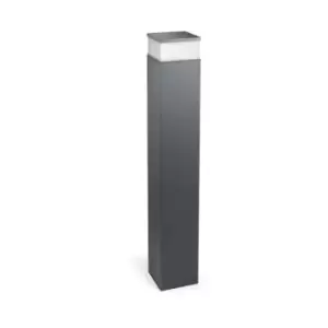 Image of Leds-C4 Cubik - LED Outdoor Tall Bollard Light Urban Grey IP65