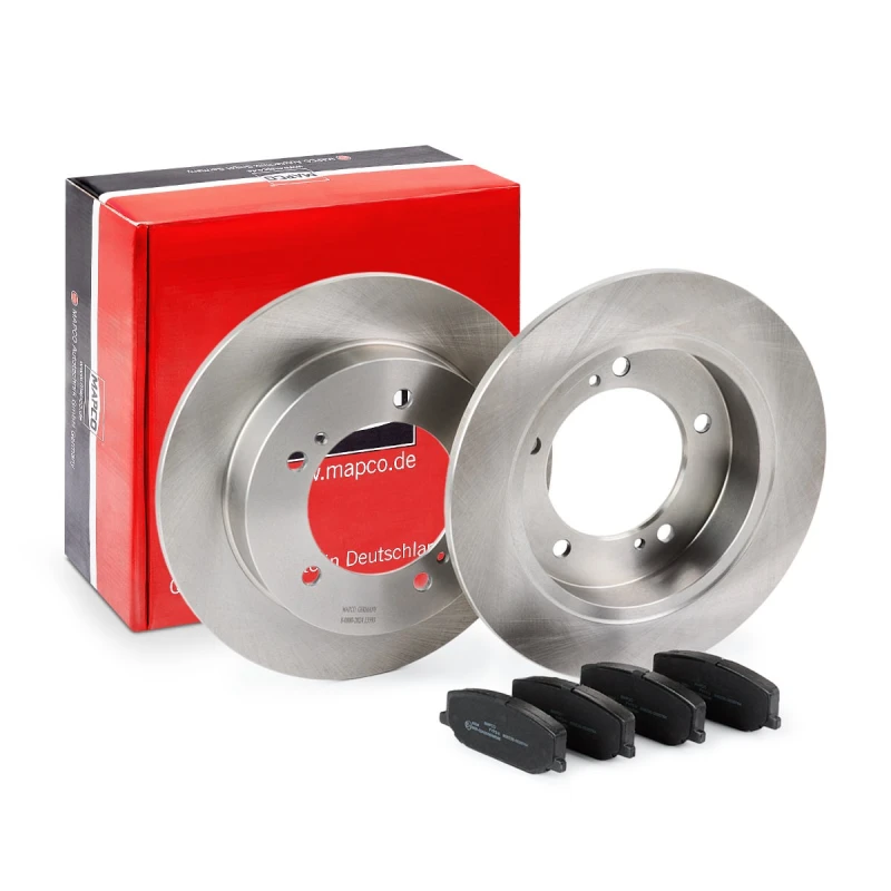 Image of RIDEX 3405B0259 Brake disc and pads set Front Axle, Brake Disc Type: solid Brake Set,disc brakes (3405)