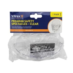 image of Vitrex Premium Safety Spectacles - Clear