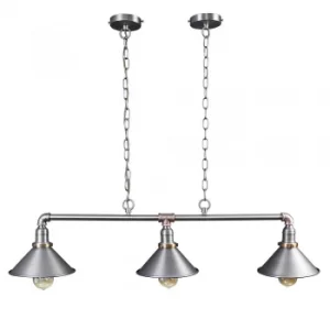 Image of Steampunk Style Corinthia 3 Way Over Table Light in Aged Brass Finish