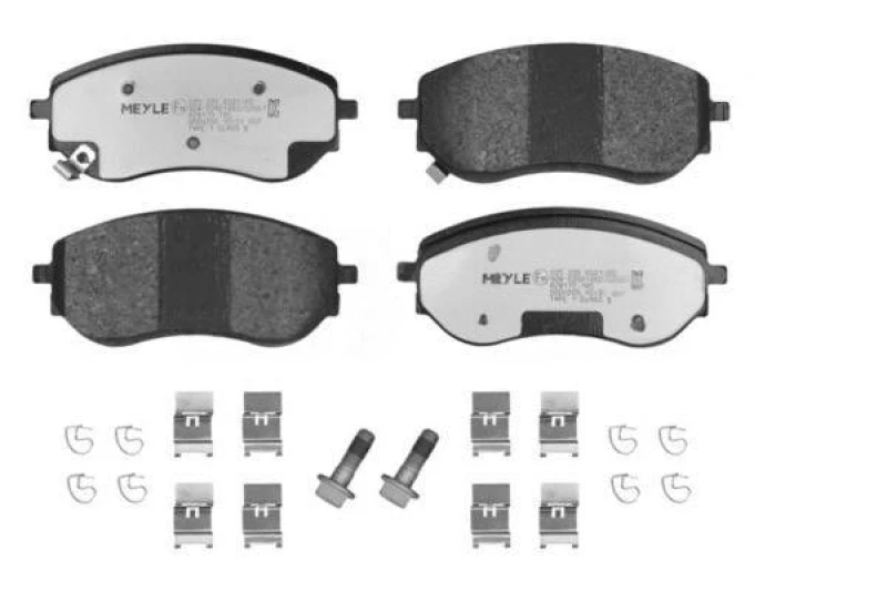 Image of MEYLE 025 226 6021/PD Brake pad set MEYLE-PD: Advanced performance and design. Front Axle, with acoustic wear warning, with anti-squeak plate Brake P