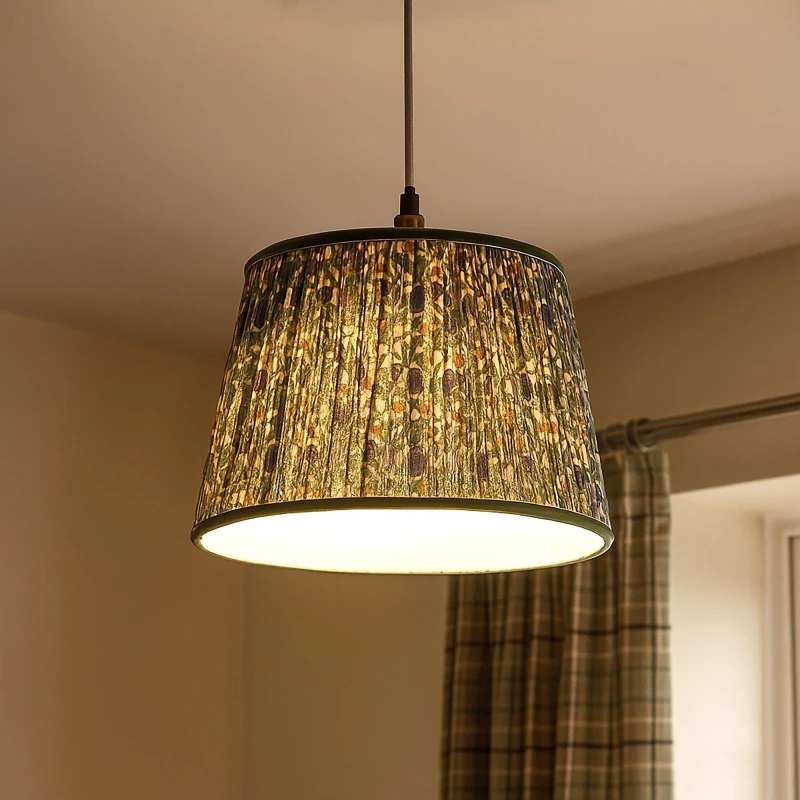 Image of Lighting Collection Vintage Print Shade Lampshades 30cm Multi 73628313030