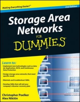 Image of Storage Area Networks for Dummies by Christopher Poelker Book