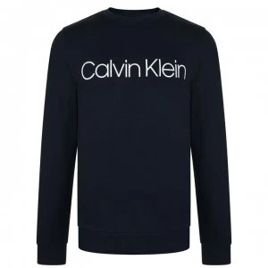 Image of CALVIN KLEIN Logo Sweatshirt - Navy Blazer