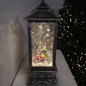 Image of 27cm Glitter Water Spinner Lantern - Pick Choir or Tree. Warm White LED