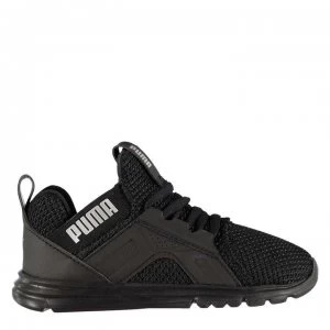 Puma Enzo Weave Infant Boys Trainers - Black/Silver