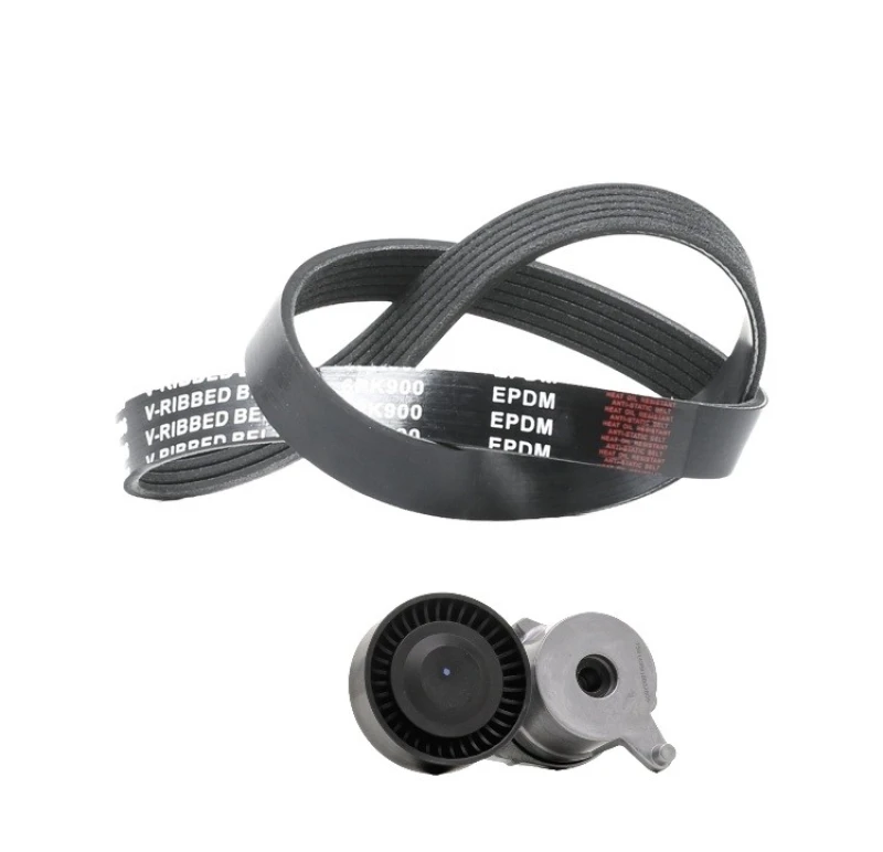 Image of RIDEX 542R1308 V-ribbed belt set Check alternator freewheel clutch & replace if necessary V-Ribbed Belt Set (542)