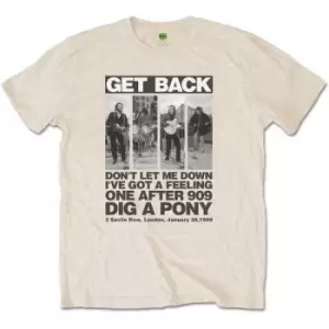 Image of The Beatles - Rooftop Panels Unisex Large T-Shirt - Neutral