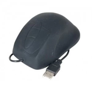 Image of Usb Ps2 Waterproof Silicone Mouse Black